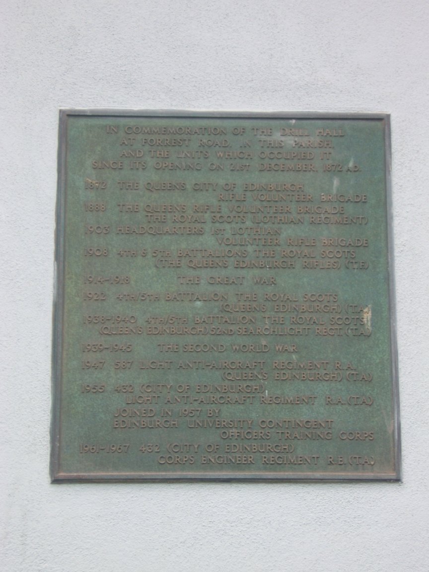 Plaque on the side of Greyfriars Kirk